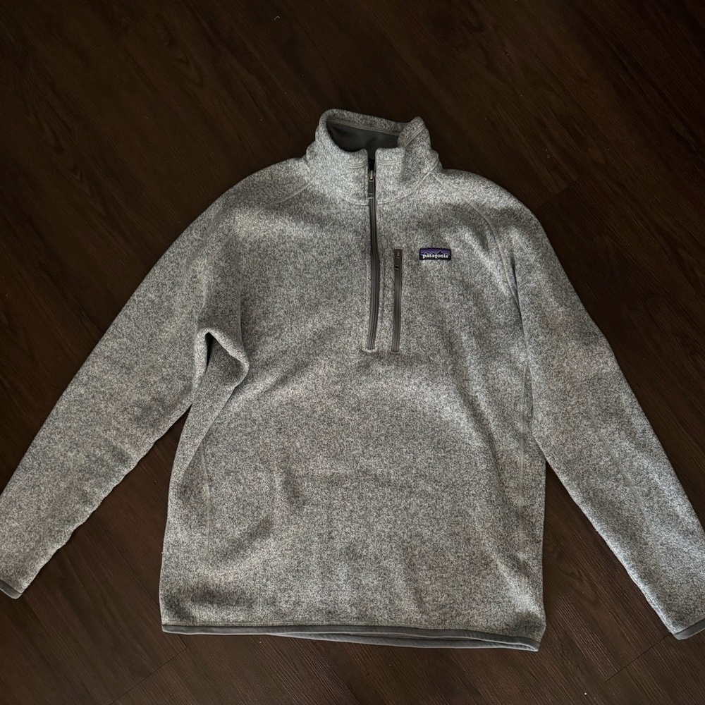 Patagonia Men's Zip-Up Sweater in Gray